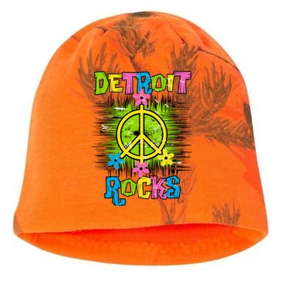 Detroit Rocks Peace Kati - Camo Knit Beanie