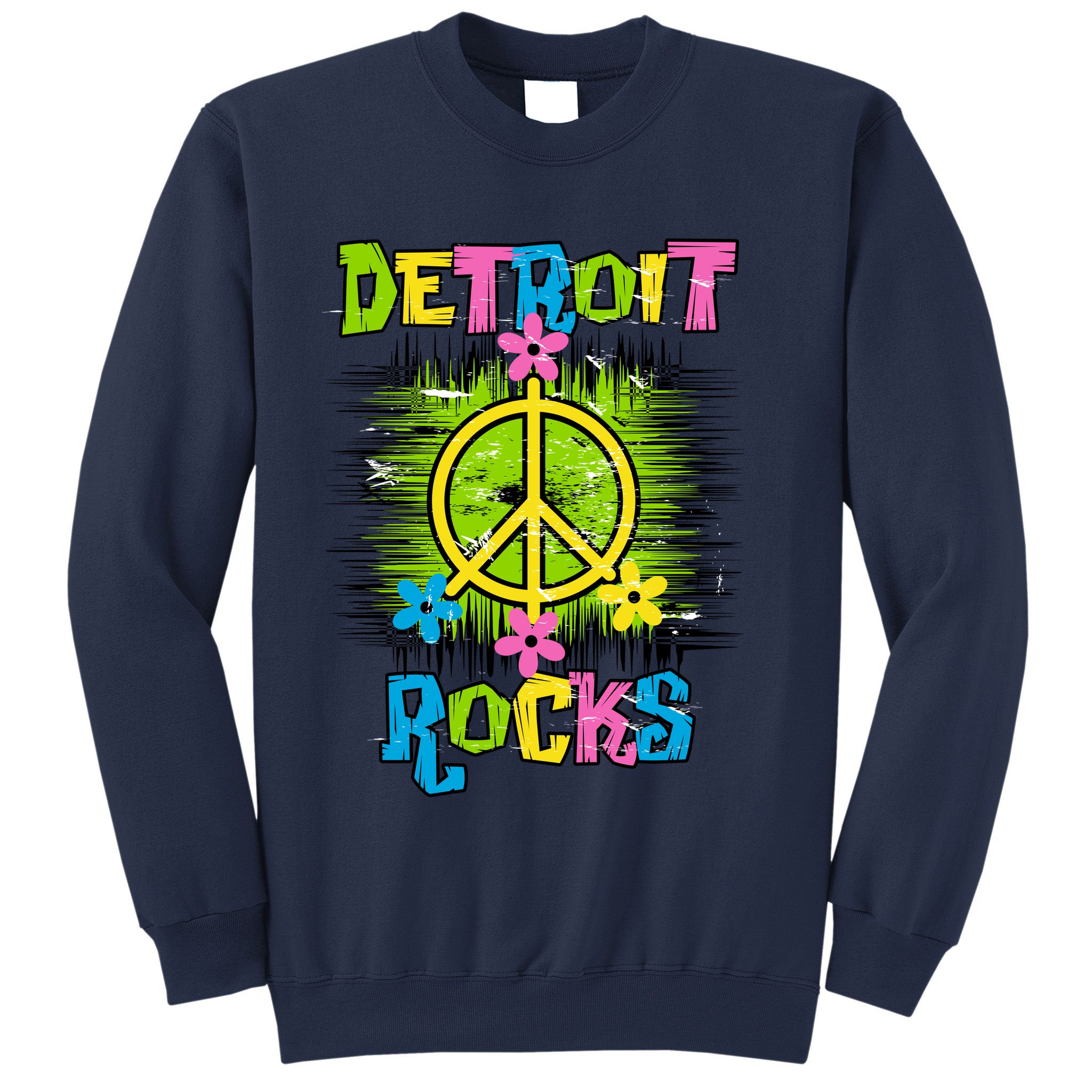 Detroit Rocks Peace Sweatshirt
