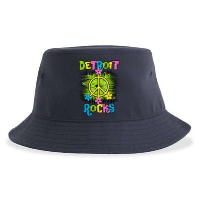 Detroit Rocks Peace Sustainable Bucket Hat