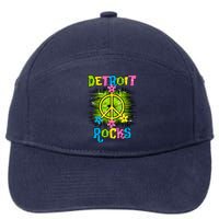 Detroit Rocks Peace 7-Panel Snapback Hat