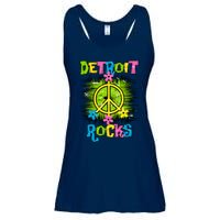 Detroit Rocks Peace Ladies Essential Flowy Tank