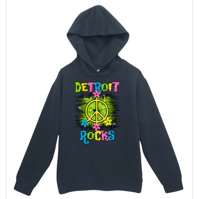 Detroit Rocks Peace Urban Pullover Hoodie