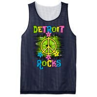 Detroit Rocks Peace Mesh Reversible Basketball Jersey Tank