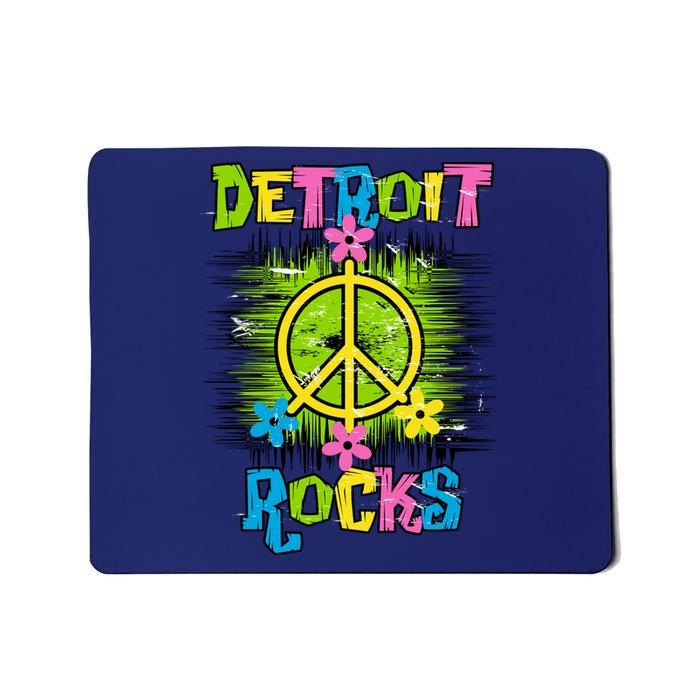 Detroit Rocks Peace Mousepad