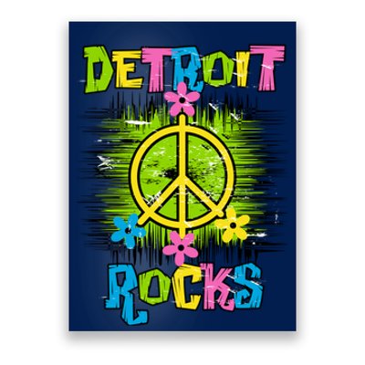 Detroit Rocks Peace Poster