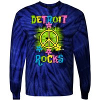 Detroit Rocks Peace Tie-Dye Long Sleeve Shirt