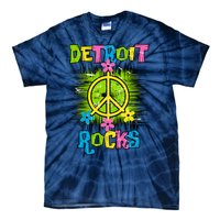 Detroit Rocks Peace Tie-Dye T-Shirt