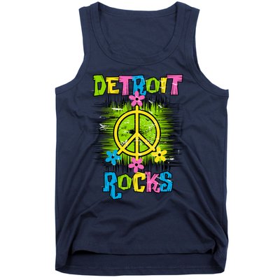 Detroit Rocks Peace Tank Top