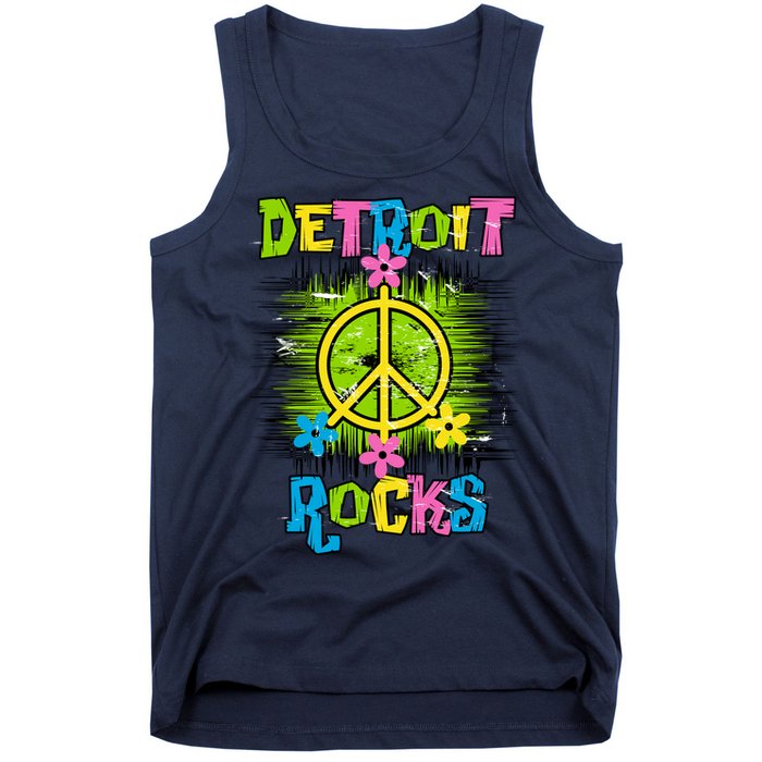 Detroit Rocks Peace Tank Top