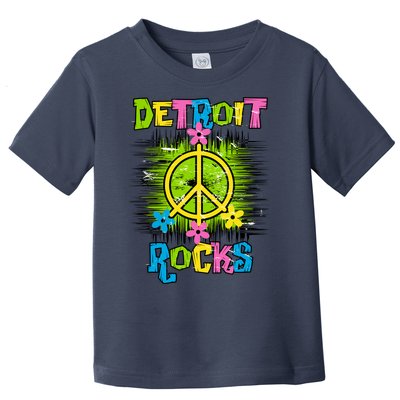 Detroit Rocks Peace Toddler T-Shirt