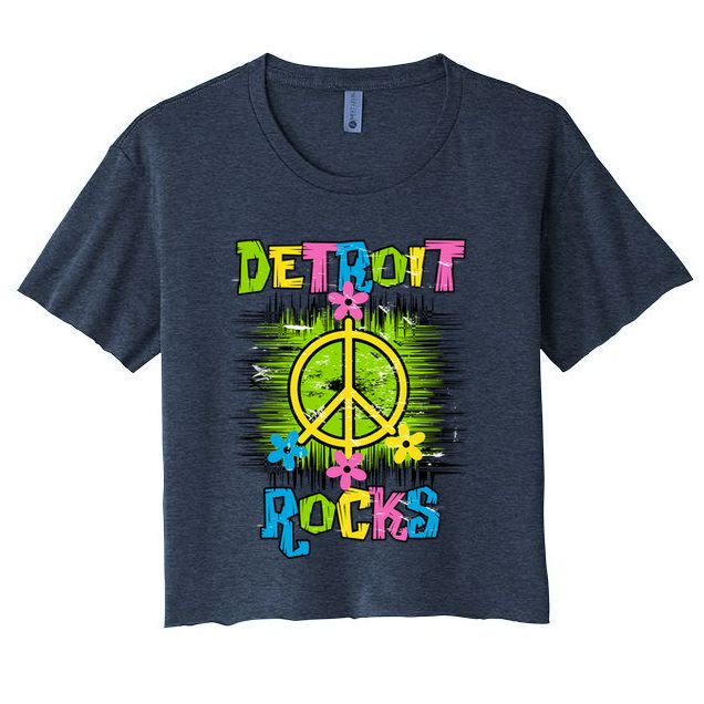 Detroit Rocks Peace Crop Top