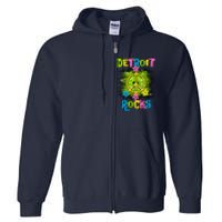 Detroit Rocks Peace Full Zip Hoodie