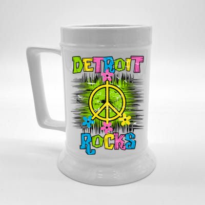 Detroit Rocks Peace Beer Stein