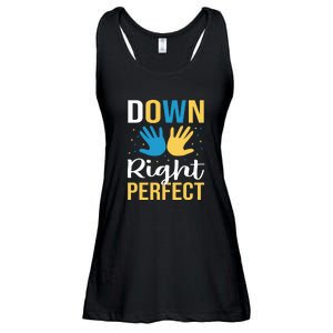 Down Right Perfect For Down Syndrome Awareness Gift Ladies Essential Flowy Tank