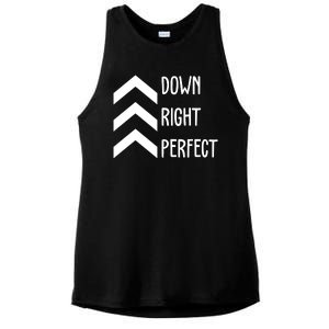 Down Right Perfect Down Syndrome Awareness Ladies PosiCharge Tri-Blend Wicking Tank