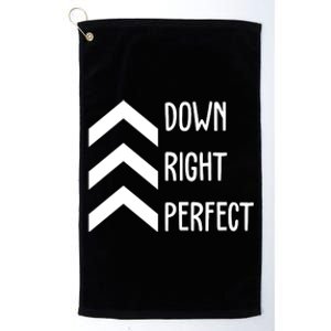 Down Right Perfect Down Syndrome Awareness Platinum Collection Golf Towel