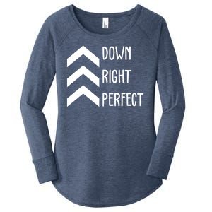 Down Right Perfect Down Syndrome Awareness Women's Perfect Tri Tunic Long Sleeve Shirt