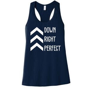 Down Right Perfect Down Syndrome Awareness Women's Racerback Tank