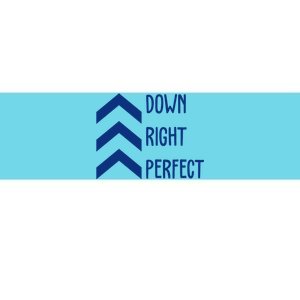 Down Right Perfect Down Syndrome Awareness Bumper Sticker