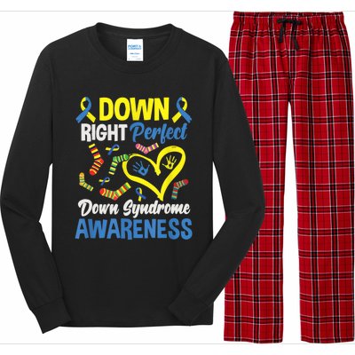 Down Right Perfect Down Syndrome Awareness Long Sleeve Pajama Set