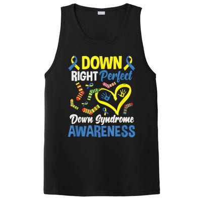 Down Right Perfect Down Syndrome Awareness PosiCharge Competitor Tank