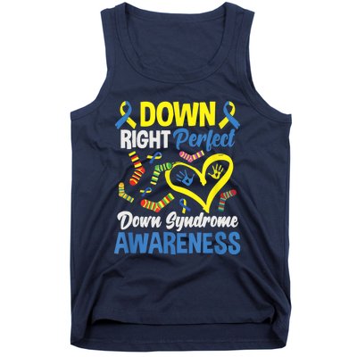 Down Right Perfect Down Syndrome Awareness Tank Top