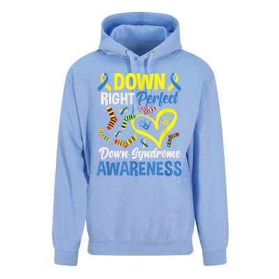 Down Right Perfect Down Syndrome Awareness Unisex Surf Hoodie