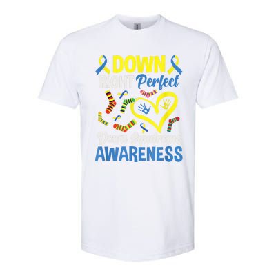 Down Right Perfect Down Syndrome Awareness Softstyle® CVC T-Shirt