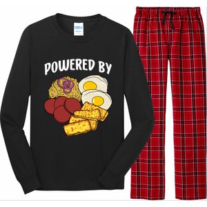 Dominican Republic Powered By Gú Salami And Queso Frito Meaningful Gift Long Sleeve Pajama Set