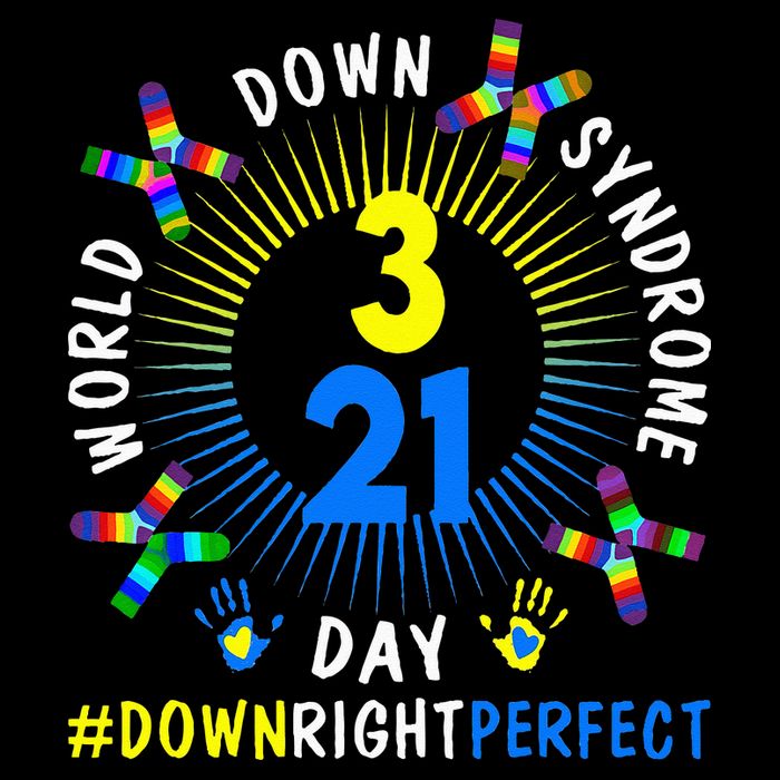 Down Right Perfect World Down Syndrome Awareness Day Socks Premium T-Shirt