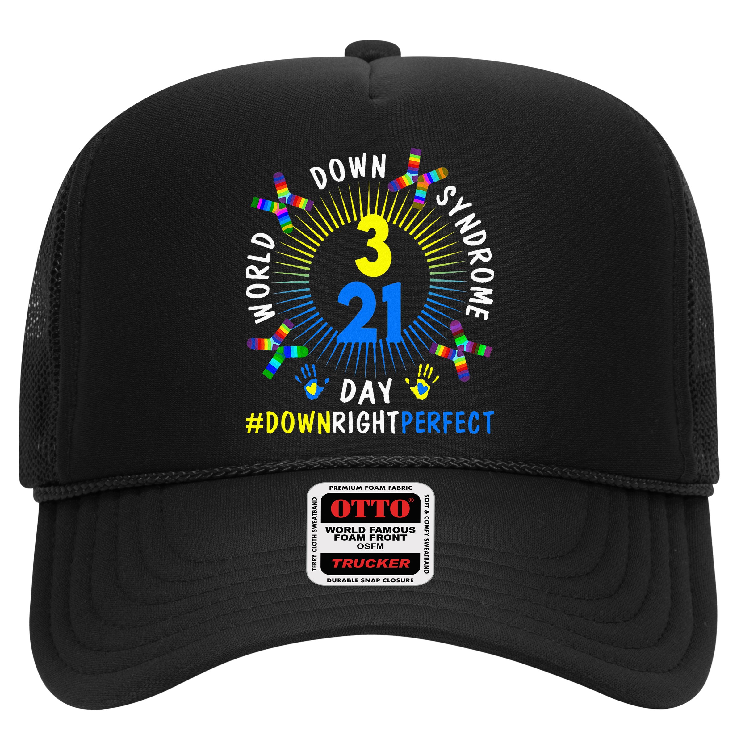 Down Right Perfect World Down Syndrome Awareness Day Socks Hat