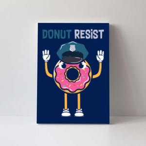 Donut Resist Police Officer Blue Line Donut Graphic Plus Size Shirt For Girl Boy Canvas