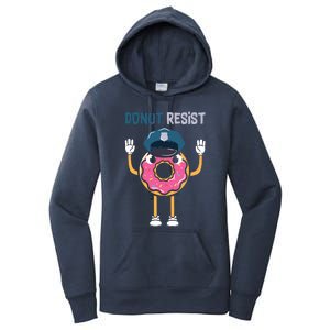 Donut Resist Police Officer Blue Line Donut Graphic Plus Size Shirt For Girl Boy Women's Pullover Hoodie