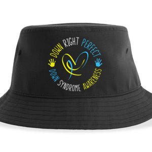 Down Right Perfect Down Syndrome Awareness Sustainable Bucket Hat