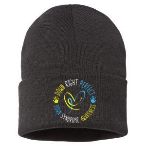 Down Right Perfect Down Syndrome Awareness Sustainable Knit Beanie