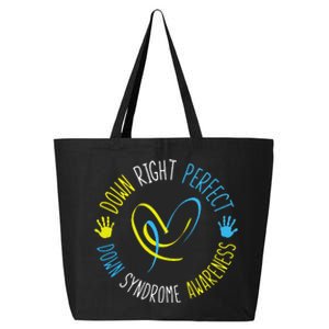 Down Right Perfect Down Syndrome Awareness 25L Jumbo Tote