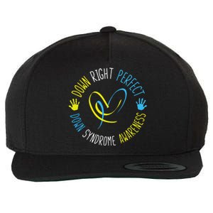 Down Right Perfect Down Syndrome Awareness Wool Snapback Cap