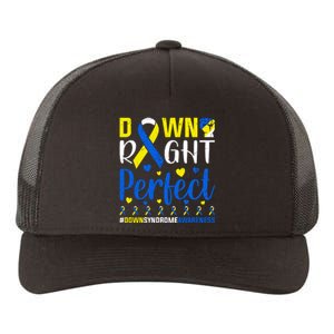 Down Right Perfect Down Syndrome Awareness Day Gift Yupoong Adult 5-Panel Trucker Hat