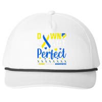 Down Right Perfect Down Syndrome Awareness Day Gift Snapback Five-Panel Rope Hat