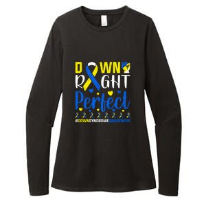 Down Right Perfect Down Syndrome Awareness Day Gift Womens CVC Long Sleeve Shirt