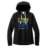 Down Right Perfect Down Syndrome Awareness Day Gift Women's Fleece Hoodie