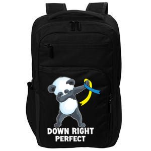 Down Right Perfect Dabbing Panda Down Syndrome Awareness Gift Impact Tech Backpack