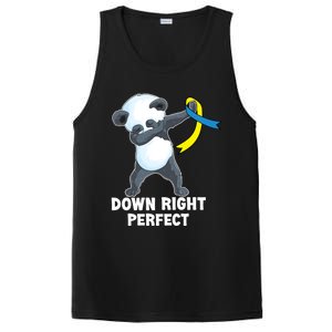 Down Right Perfect Dabbing Panda Down Syndrome Awareness Gift PosiCharge Competitor Tank