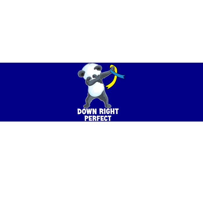 Down Right Perfect Dabbing Panda Down Syndrome Awareness Gift Bumper Sticker