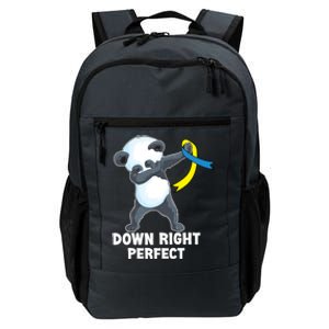 Down Right Perfect Dabbing Panda Down Syndrome Awareness Gift Daily Commute Backpack