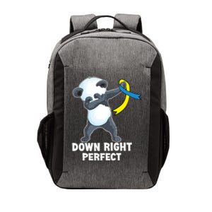 Down Right Perfect Dabbing Panda Down Syndrome Awareness Gift Vector Backpack