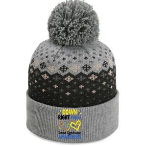 Down Right Perfect Down Syndrome Awareness Heart Sock The Baniff Cuffed Pom Beanie