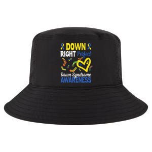 Down Right Perfect Down Syndrome Awareness Heart Sock Cool Comfort Performance Bucket Hat