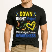 Down Right Perfect Down Syndrome Awareness Heart Sock Cooling Performance Crew T-Shirt