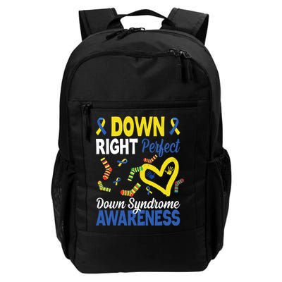 Down Right Perfect Down Syndrome Awareness Heart Sock Backpack